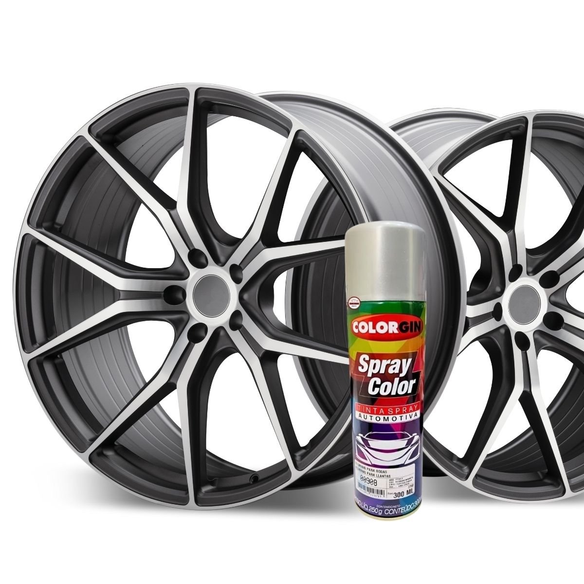Spray Color Alumínio para Rodas 300ml | Colorgin