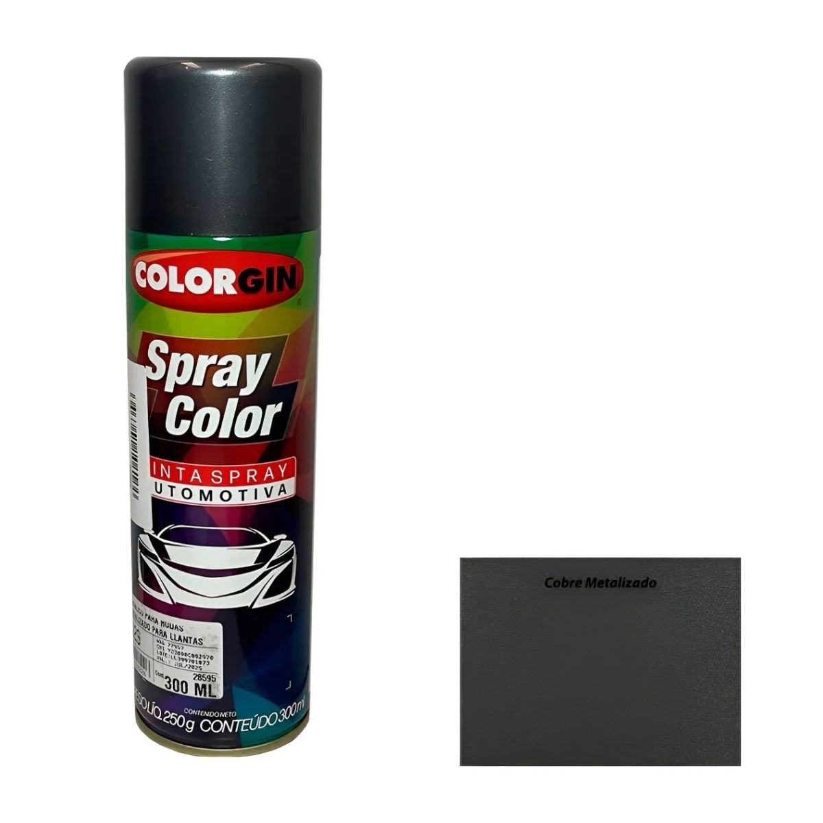 Spray Color Grafite Metálico para Rodas 300ml | Colorgin