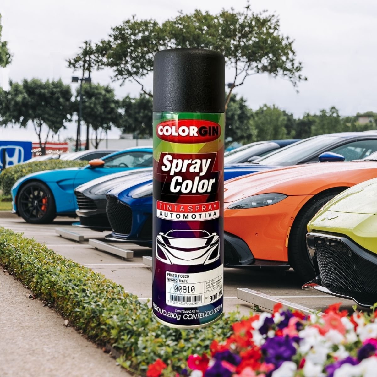 Spray Color Preto Fosco 300ml | Colorgin