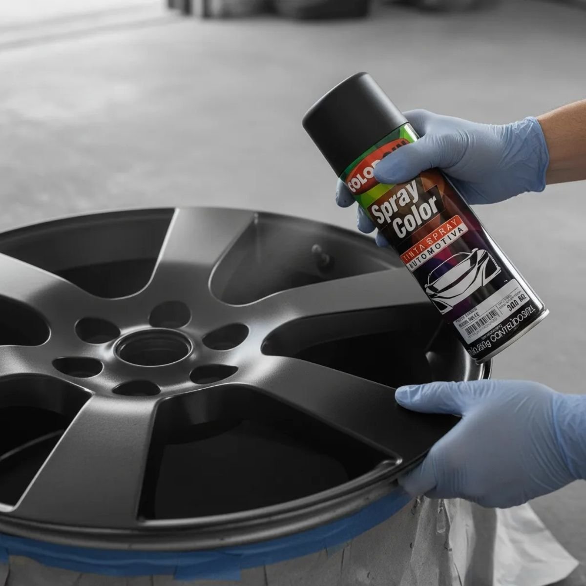 Spray Color Preto Fosco 300ml | Colorgin