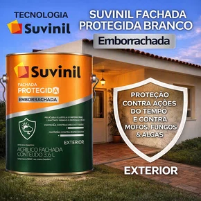 Acrílico Fachada Protegida Emborrachada Branco 3,6l |Suvinil