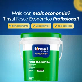 Acrílico Profissional Branco Fosco 18l Tinsul