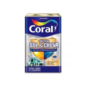 Coral Sol e Chuva Pintura Impermeabilizante Branco 18L