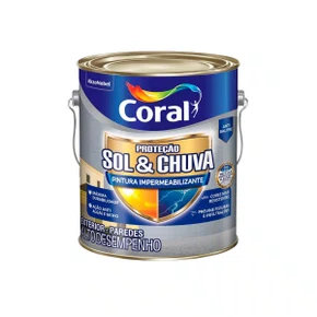 Coral Sol e Chuva Pintura Impermeabilizante Branco 3,6L