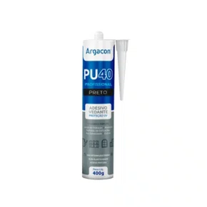 Selante PU 40 Construção Preto Premium 400g | Argacon