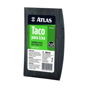 Taco Para Lixa de Borracha 70x130mm | Atlas