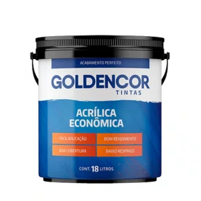 Tinta acrílica econômica branco fosco 3,6l | goldencor