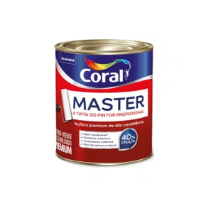 Tinta Acrílica Master Branco 900ml | Coral