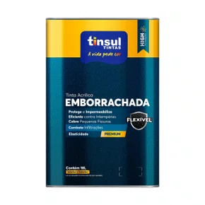 Tinta Emborrachada Premium Fosca Branco 18L | Tinsul