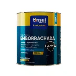 Tinta Emborrachada Premium Fosca Branco 900ml | Tinsul