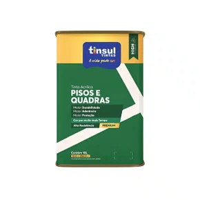 Tinta para Pisos e Quadras Preto 18l | Tinsul