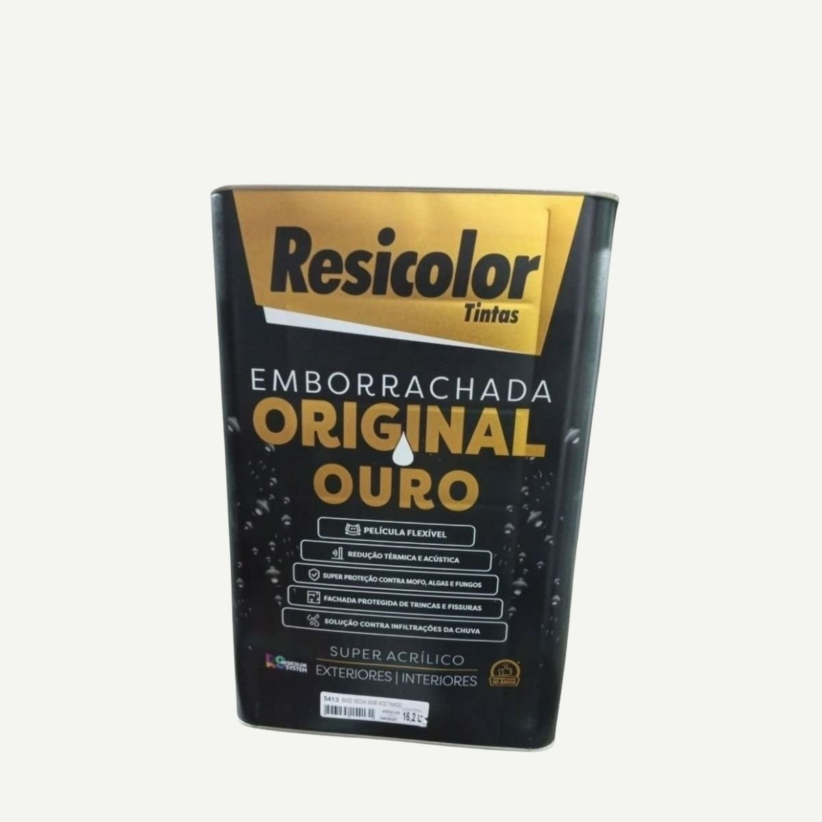 Tinta Acrílico Ouro Emborrachada Branco 18L | Resicolor