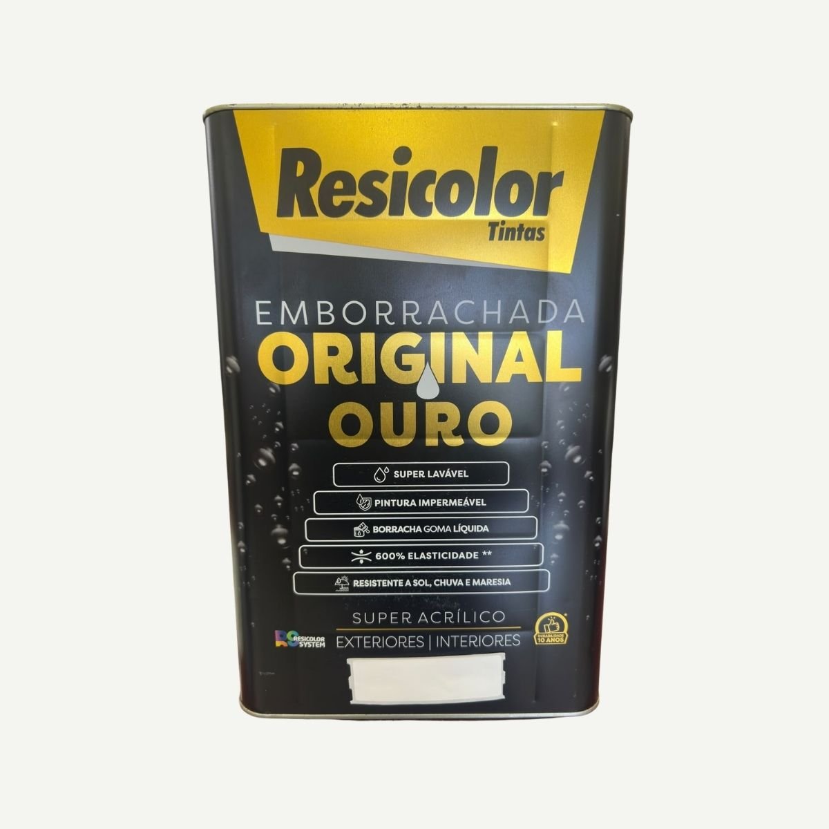 Tinta Acrílico Ouro Emborrachada Branco 18L | Resicolor