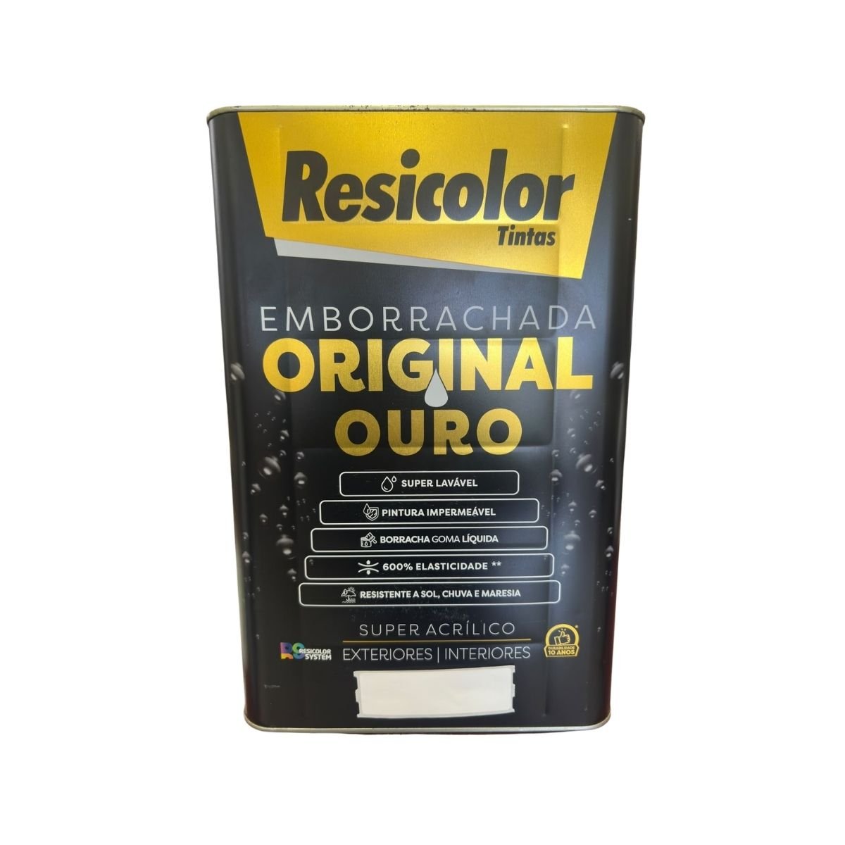 Tinta Acrílico Ouro Emborrachada Branco 18L | Resicolor