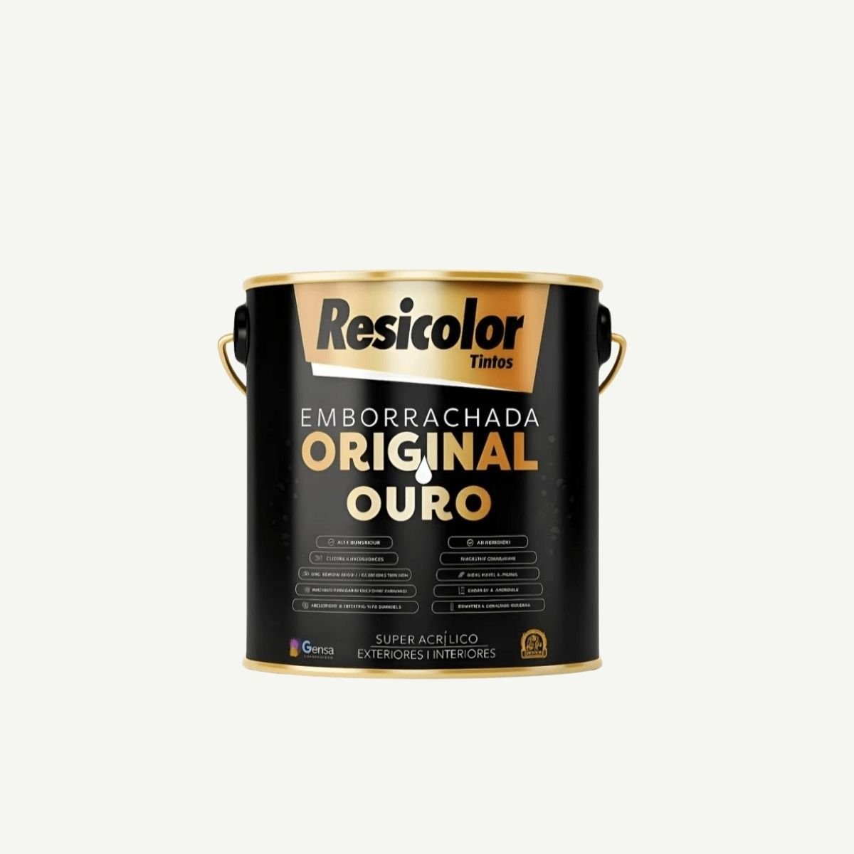Tinta Acrílico Ouro Emborrachada Branco 3,6L | Resicolor