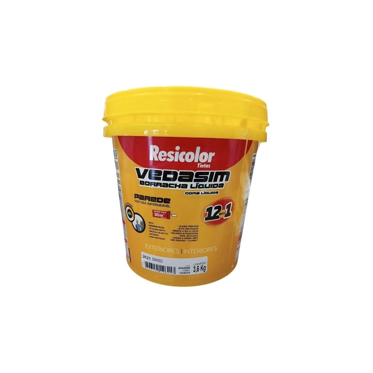 Vedasim Borracha Líquida 12 em 1 3,6kg | Resicolor